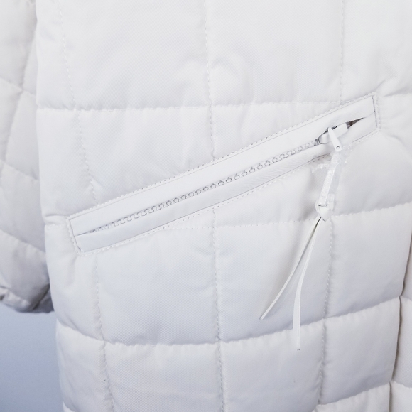 Rebecca Minkoff Cream Quilted Jacket NWT size Large - Picture 5 of 13